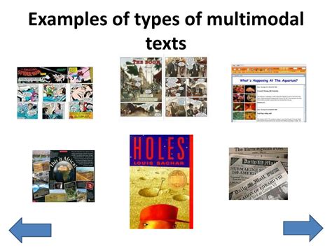 types of multimodal text examples
