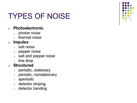 types of noise pdf