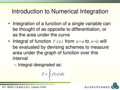 types of numerical integration