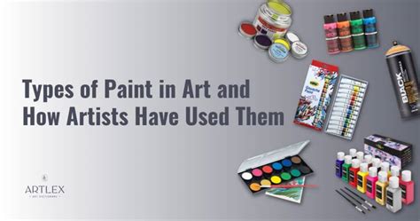 Types Of Paint For Artists