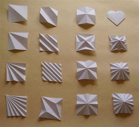 Types Of Paper Folding Techniques