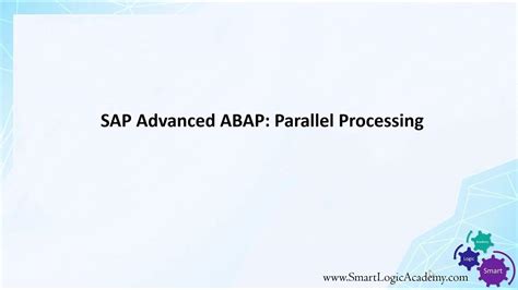 types of parallel processing in sap abap
