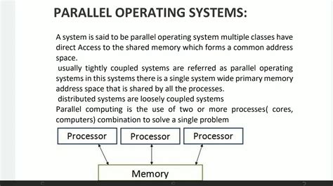 types of parallel system in os