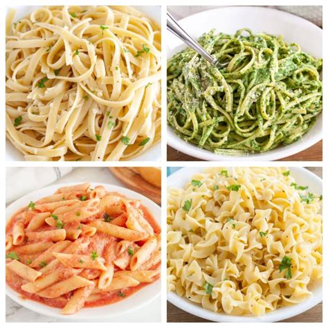 Types Of Pasta Side Dishes