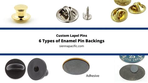 types of pin backings