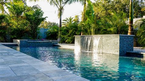 Types Of Pool Waterfalls