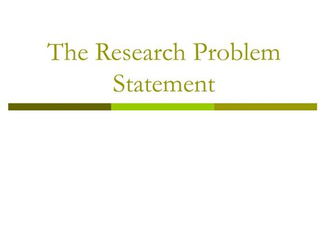 types of problem statement in research ppt