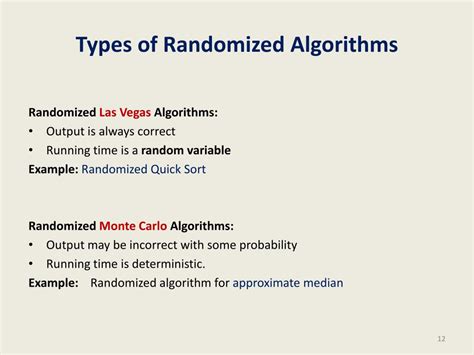 types of randomized algorithms