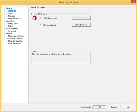 Types Of Recording In Loadrunner