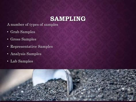 Types Of Sampling Analytical Chemistry