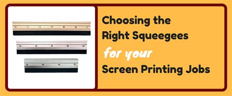 Types Of Screen Printing Squeegees