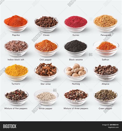 types of seasonings for foods