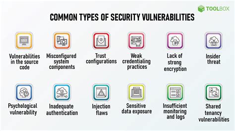 types of security vulnerabilities in software