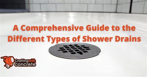 Types Of Shower Pan Drains