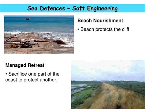 types of soft engineering coastal defences