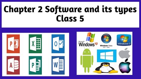types of software class 5 icse