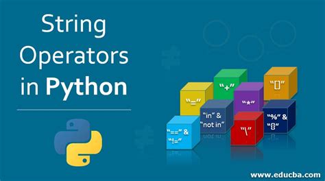 types of string operators in python