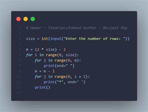 types of triangle program in python