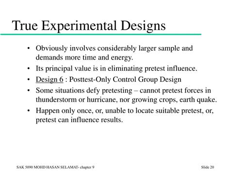 types of true experimental design slideshare