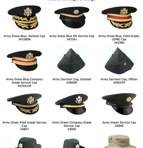 Types Of Uniform Hats