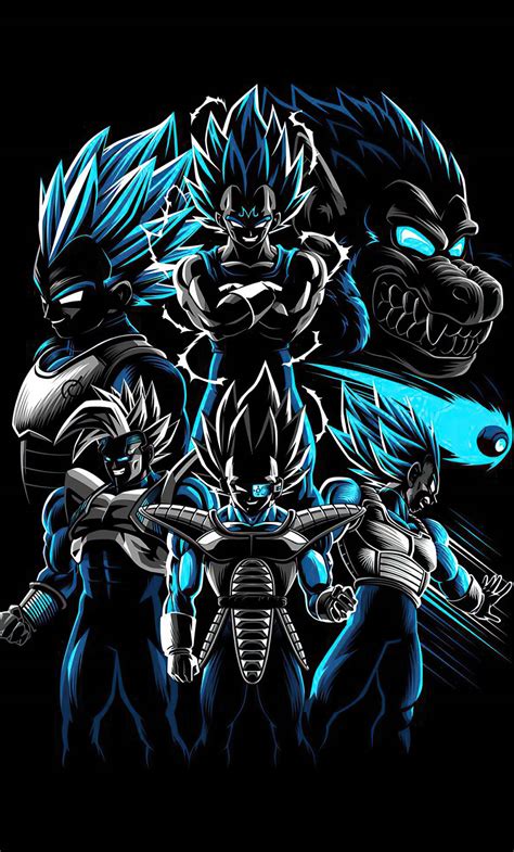 Types of Vegeta HD iPhone Wallpapers