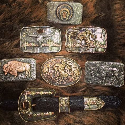 types of western belt buckles