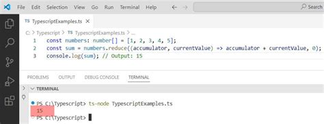 typescript array reduce example