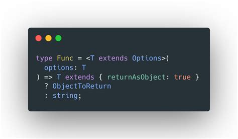 typescript conditional return type based on parameter value