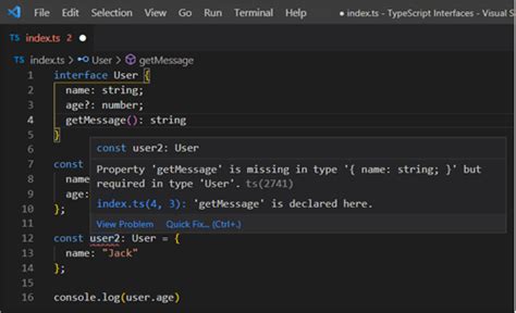 Typescript Interface Method Implementation