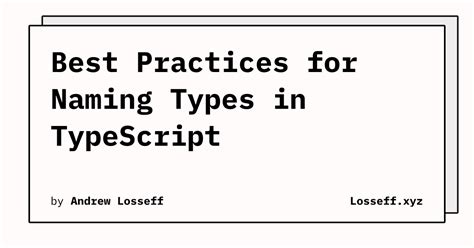 typescript type naming convention