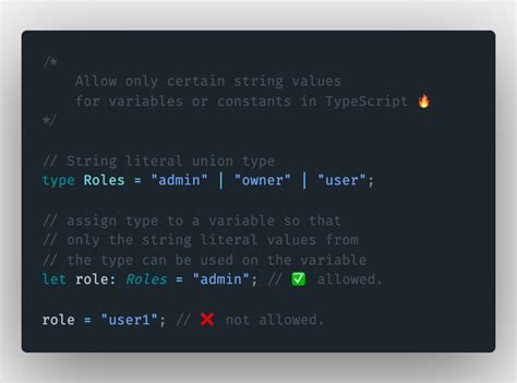 typescript type string values