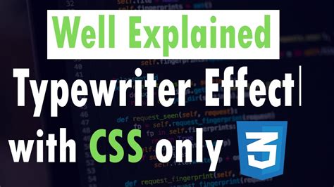 Typewriter Css Codepen