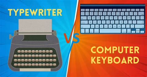 Typewriter Keyboard Vs Computer Keyboard