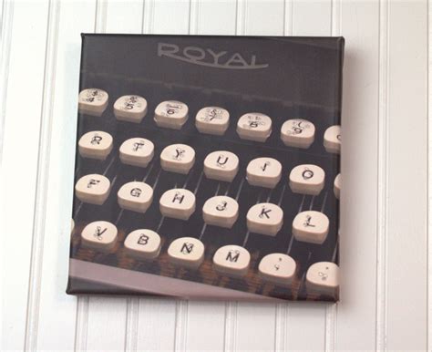 Typewriter Keys Canvas Art