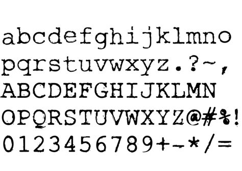 Typewriter Rough Font