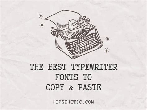 Typewriter Symbol Copy And Paste