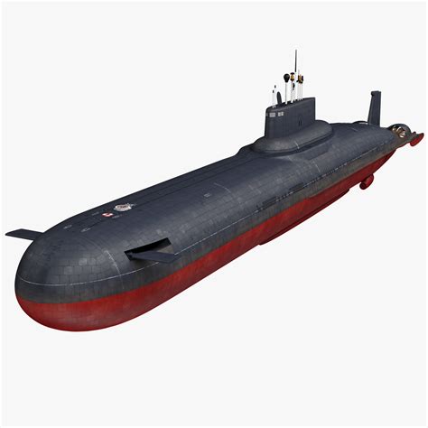 Typhoon Class Submarine 3D Model