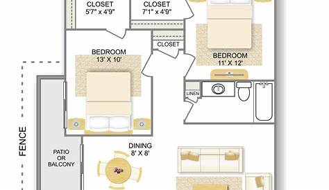 Image result for average apartment sizes | 2 bedroom apartment