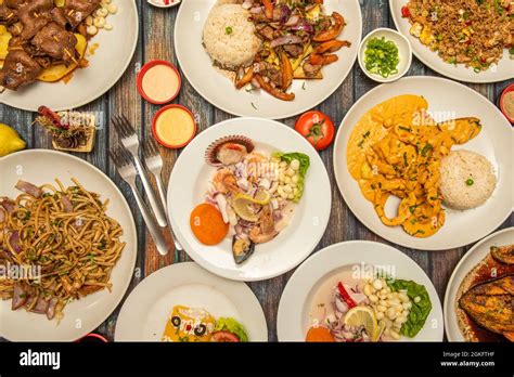 typical peruvian buffet