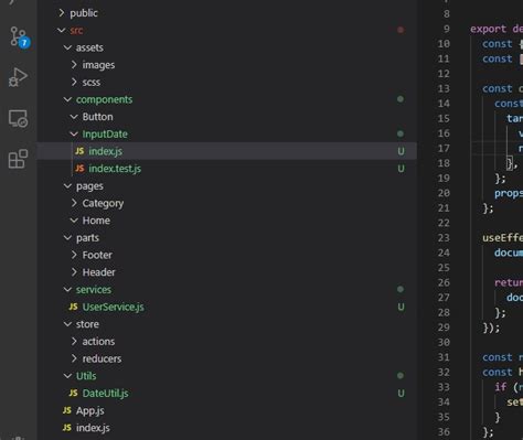 typical react folder structure