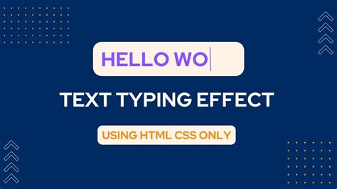 Typing Effect Html Text