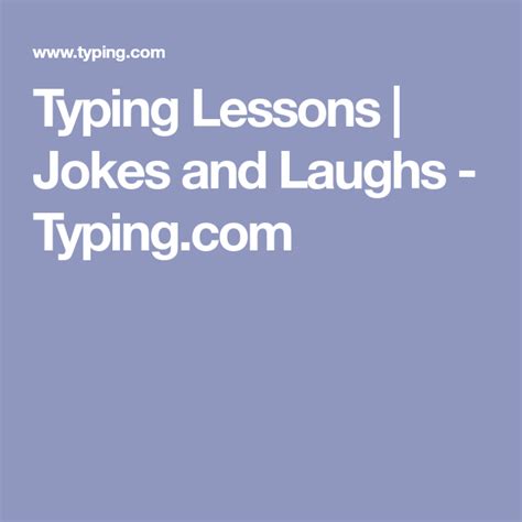 Typing Jokes And Laughs