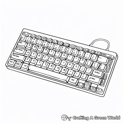 Typing Keyboard Coloring Pages