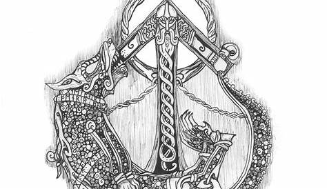 Fenrir & Tyr Viking Artwork by me | Norse tattoo, Viking tattoos