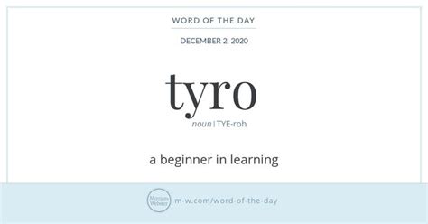 tyro beginner