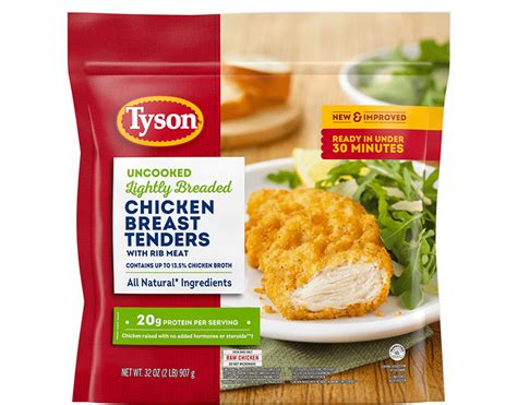 Tyson® Uncooked Panko Breaded Chicken Breast Tenderloins, 5 lb. (Frozen