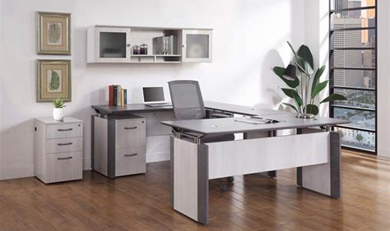 u shaped office desk