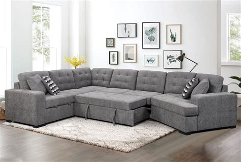 U-Shape Sectional Sofa With Chaise