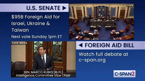 u.s. senate foreign aid bill vote live