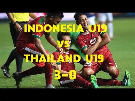 u19 indonesia vs thailand